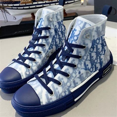 dior blue chucks|christian dior sneakers high top.